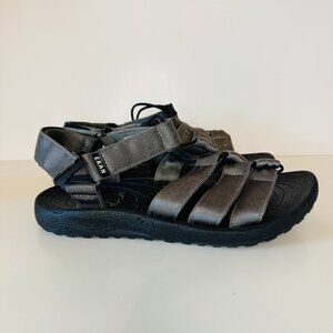 Ekan Schwerin 1201 Nylon Strappy Sandals Womens 9 Grey Adjustable Straps UK8 EU4